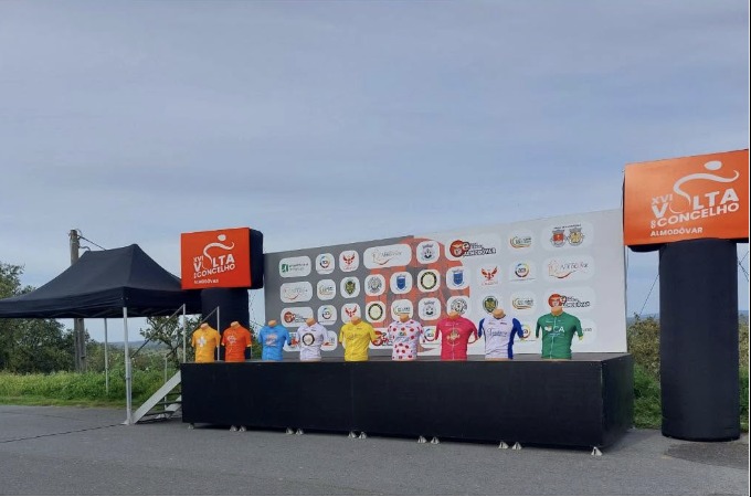 Palco de pódio da XVI Volta ao Concelho de Almodôvar 2024