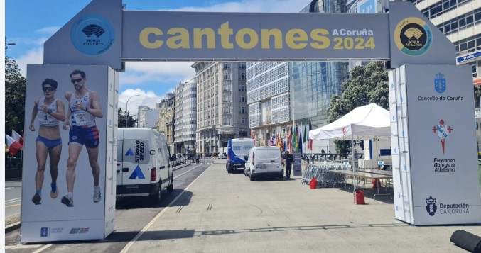 Pórtico do Cantones A Coruña 2024, prova de marcha atlética
