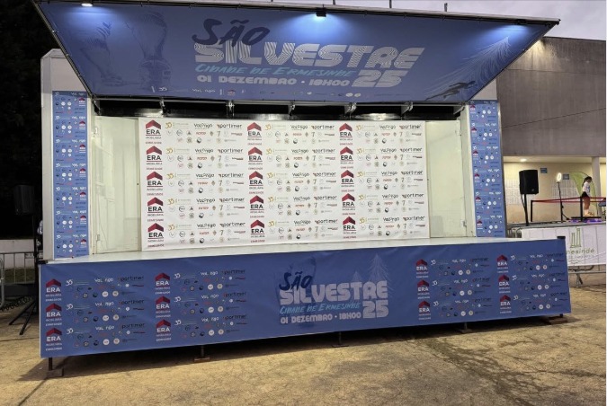 Palco personalizado da S. Silvestre Cidade de Ermesinde 2025